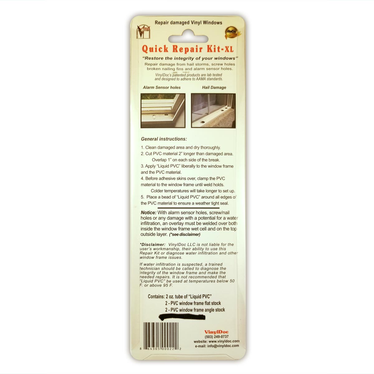 Frame Repair Kit Window Frame Repair Kit-XL – VinylDoc